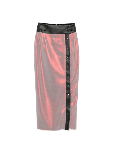 MITILIANE COUTURE button-up midi skirt Grey 6044
