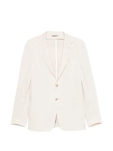 Canali single-breasted blazer White JJ03447J0147