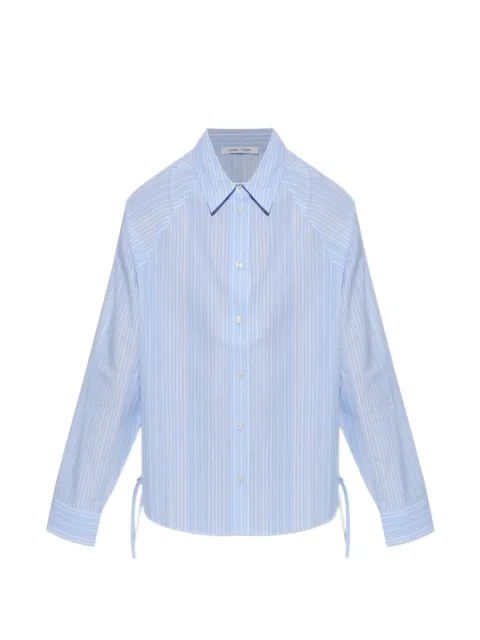 SAMSOE SAMSOE Sarita striped drawstring-hem shirt Blue F26200092