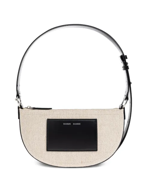 SAMSOE SAMSOE Samoon logo-embossed shoulder bag Neutrals F26200035
