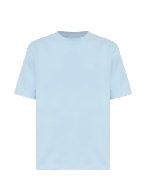 SAMSOE SAMSOE Saotto logo-embroidered T-shirt Blue M25200076