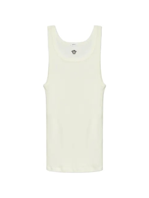 Versace Medusa-logo wool tank top Neutrals 10237611A17548