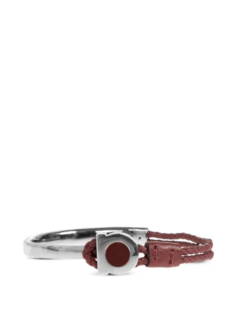 Ferragamo Gancini braided-strap bracelet Silver 791265