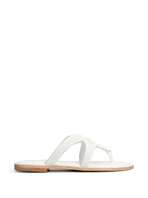 FUSION bead-embellished sandals White CBFR226010
