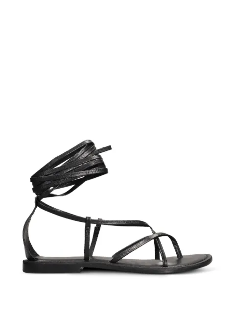 FUSION lace-up strappy sandals Black CBFR225002