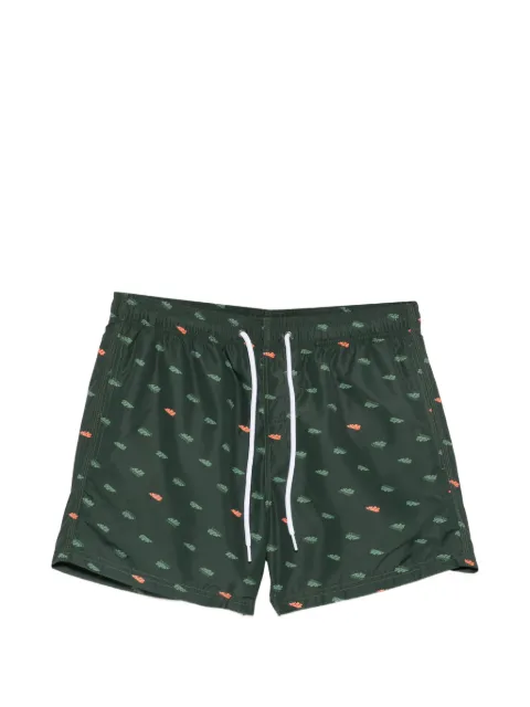 Sundek logo-print swim shorts Green M633BDRT46M