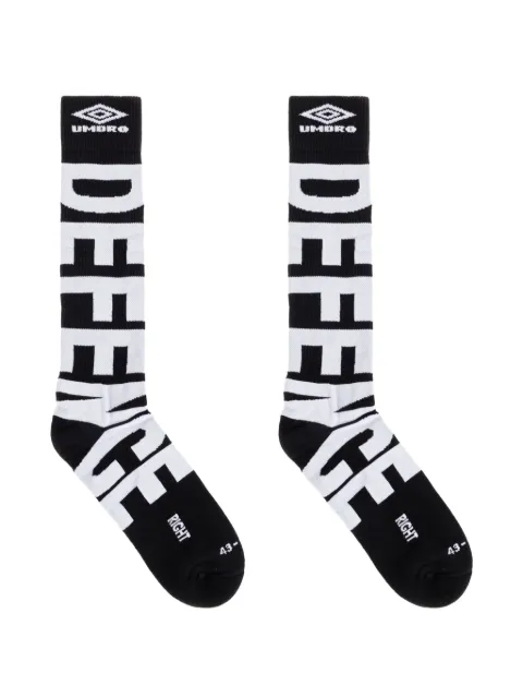 UMBRO logo-intarsia ribbed-trim socks Black UBMW0522YA220