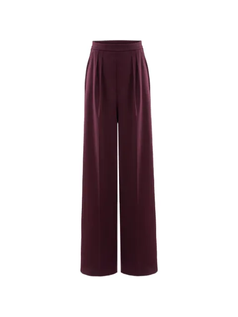 Saiid Kobeisy pleated wide-leg trousers Purple RTWFW25PT04