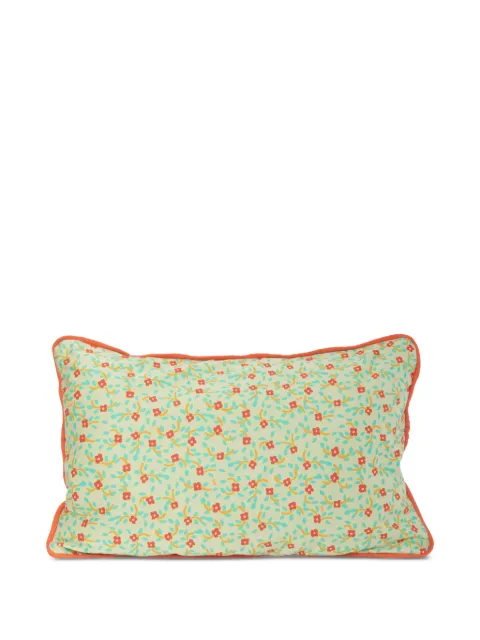 CAVALLI E NASTRI VINTAGE floral-print piped cushion Green WCV23041134