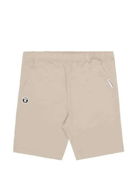 AAPE BY *A BATHING APE® moonface embroidered shorts Neutrals AAPSPM6948XXK