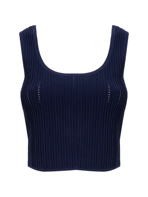 SIMKHAI Rylan pointelle-knit tank top Blue 2262106PK