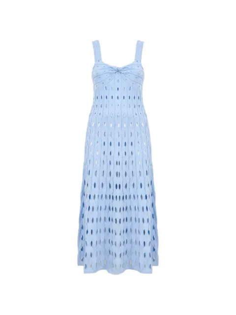 SIMKHAI Christina cut-out knit midi dress Blue 2261225K