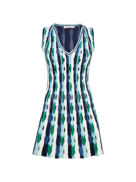 SIMKHAI Langley pointelle-knit mini dress Blue 2261224K