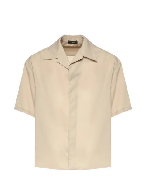 Giuliano Galiano short-sleeve camp-collar shirt Neutrals VOLTENSABBIA