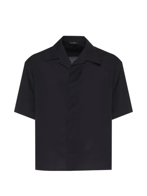 Giuliano Galiano short-sleeve camp-collar shirt Blue VOLTENBLU