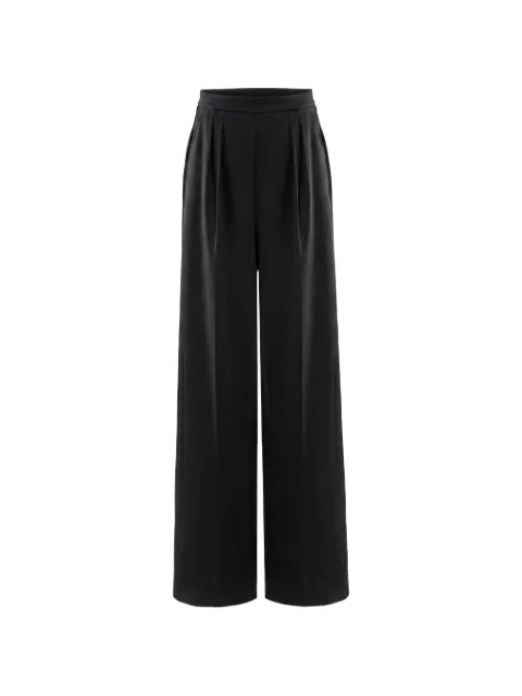 Saiid Kobeisy pleated wide-leg trousers Black RTWFW25PT04