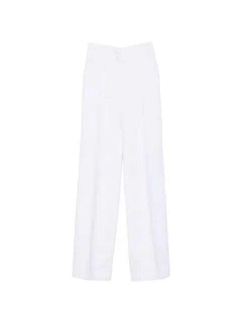 MITILIANE COUTURE high-waisted pleated trousers White 7071