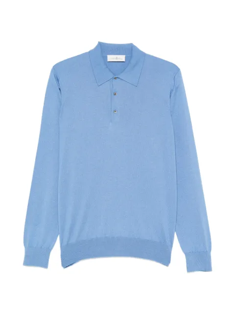 Della Ciana long-sleeve polo shirt Blue 14015