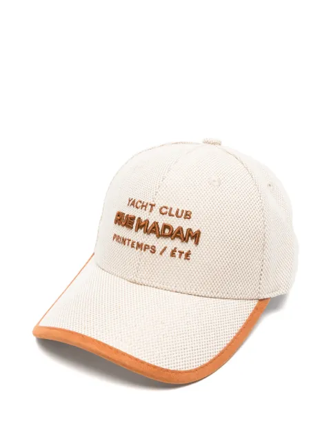 RUE MADAM PARIS Riviera canvas cap hat Neutrals RIVIERACAP