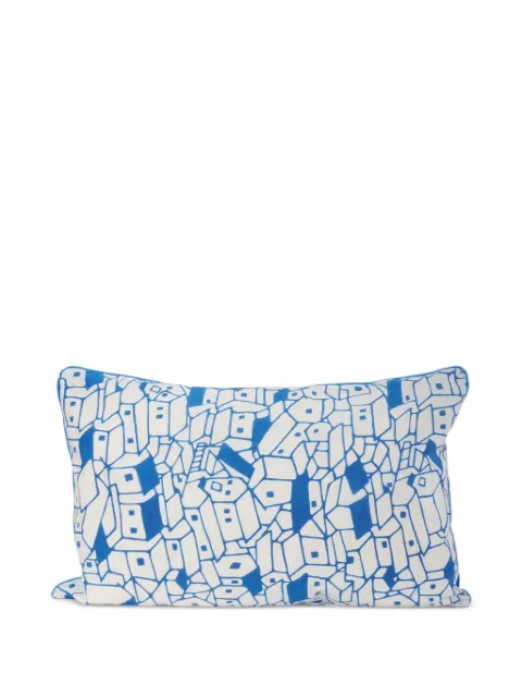 CAVALLI E NASTRI VINTAGE geometric-print furnishing pillow Blue WCV23041137