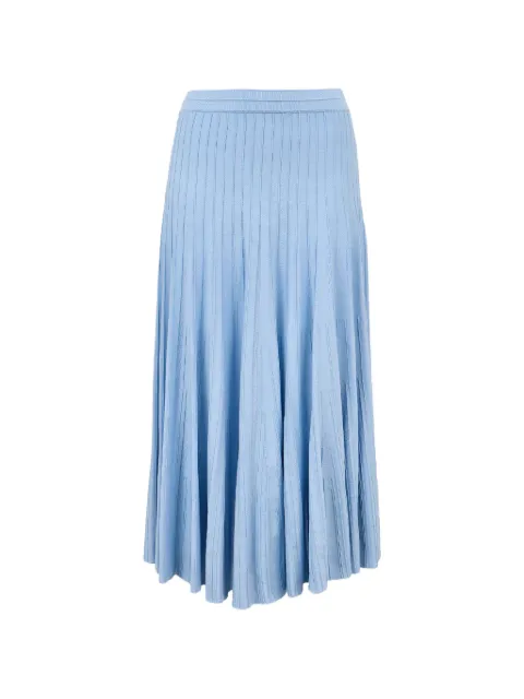 SIMKHAI Margoux ribbed-knit skirt Blue 2263048K