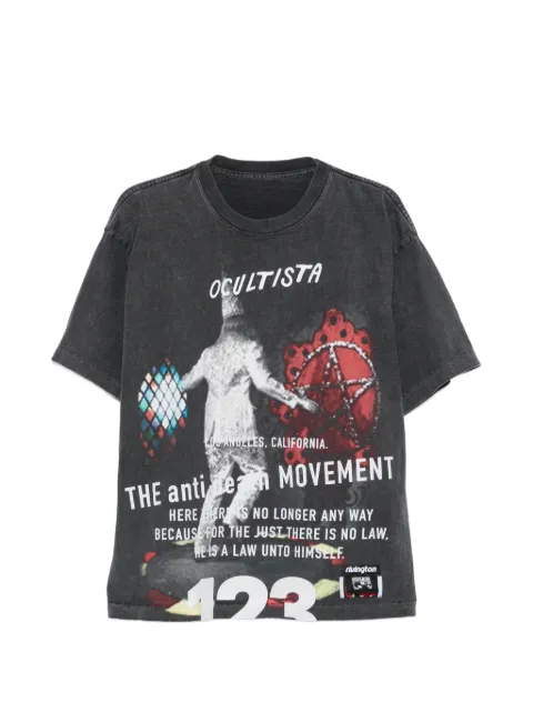 RRR123 graphic-print T-shirt Grey THEOSS08