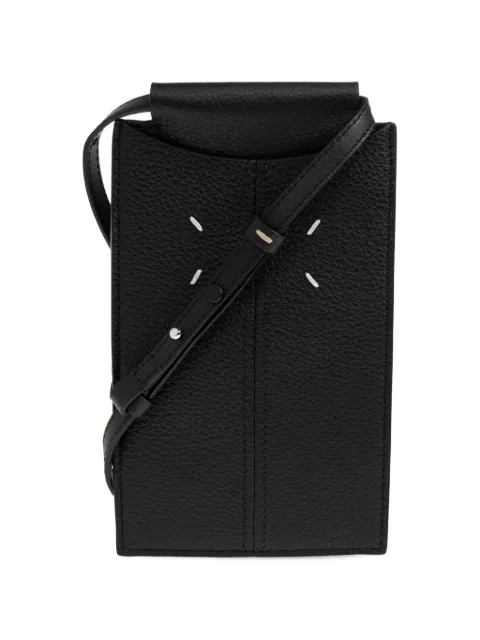 Maison Margiela grained-leather phone holster bag Black SA2VZ0008P7268