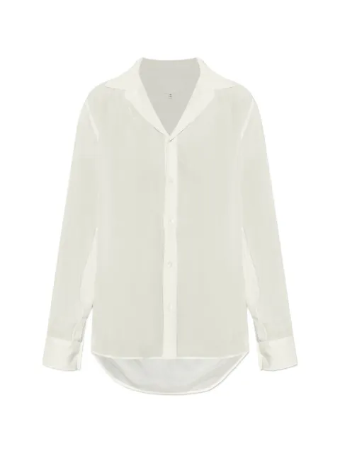 Maison Margiela sheer silk shirt White S29DT0012M35850