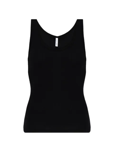 SAMSOE SAMSOE Saamanza ribbed-knit scoop-neck top Black F254001180