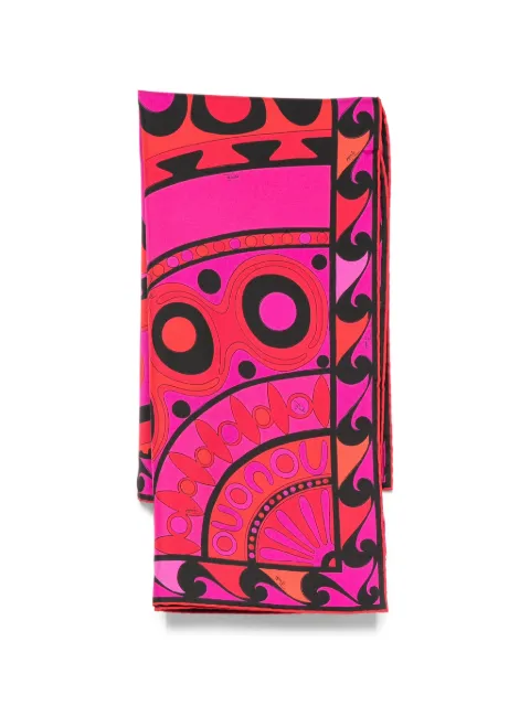 PUCCI Soleil-print silk carrè scarf Pink 6HGB406HC10