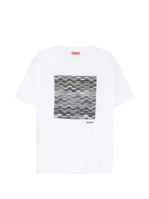 Missoni zigzag-patch T-shirt White US26SL0GBJ00QK
