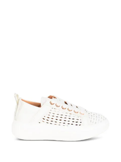 Alexander Smith Wembley perforated leather sneakers White ASBDWYW