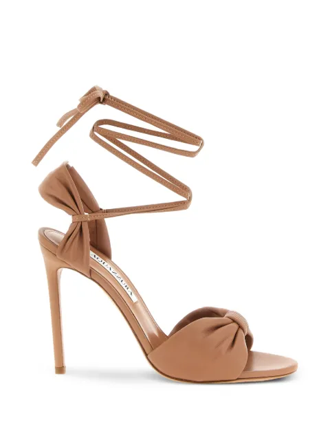 Aquazzura Carina tie-fastening sandals Pink CNAHIGS0NAPPOWDERPINK