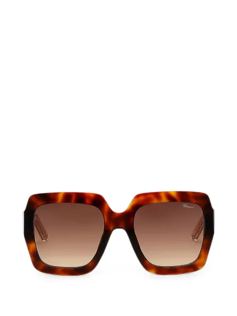 Chopard square-frame sunglasses Brown SCH363M0909
