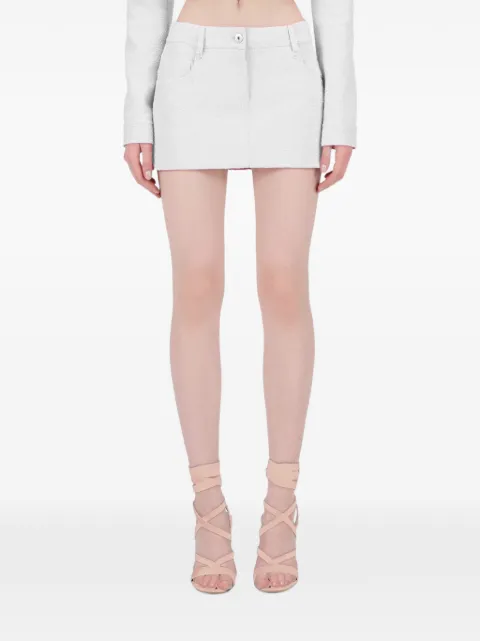Blumarine bouclé-texture short skirt White 2G279AN0103