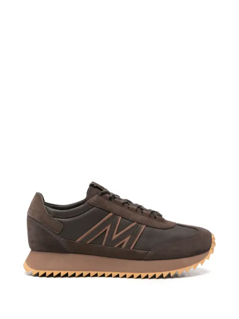 Moncler Pacey2 panelled logo-debossed sneakers Brown L209A4M00130N0547