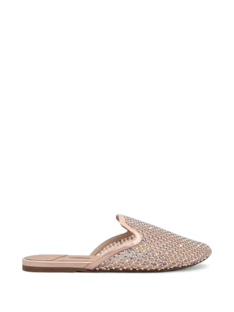 Le Silla Gilda crystal-embellished mesh mules Pink 0190C020MTPXSAS