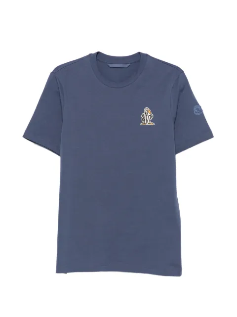 Moncler duck-patch cotton T-shirt Blue L20918C0007189AUG
