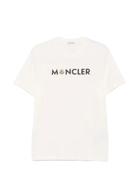 Moncler logo cotton T-shirt Neutrals L20918C0005189B8Q