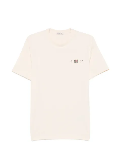 Moncler logo-patch T-shirt Neutrals L20918C000528790F