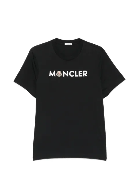 Moncler logo-print cotton T-shirt Blue L20918C0005189B8Q