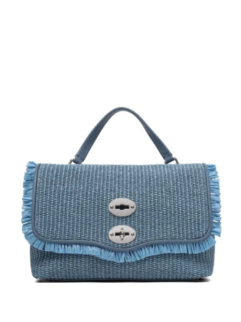 Zanellato fringed woven clutch bag Blue 070810S2030000Z0532