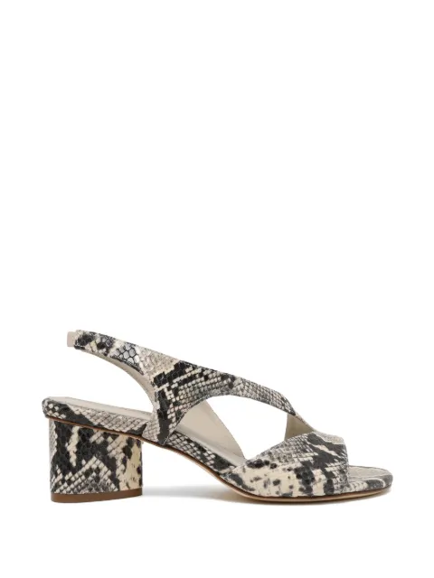 Vic Matie K16 Drop snakeskin-effect slingback sandals Grey 1K5608D