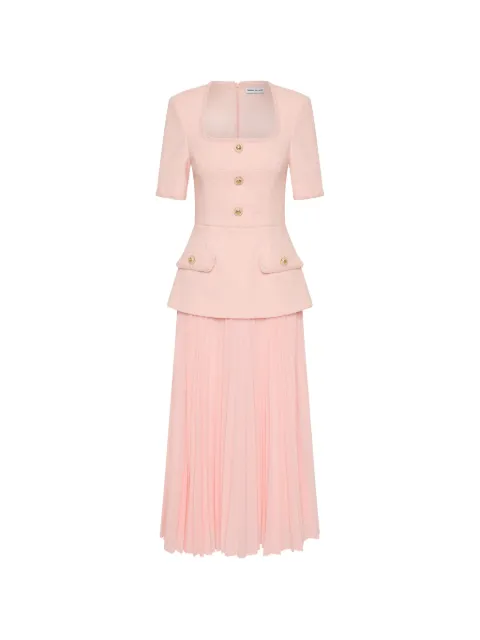 Rebecca Vallance Elvie pleated-skirt midi dress Pink 26021752