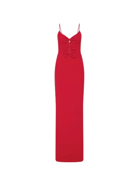 Rebecca Vallance Precious bow-embellished cutout gown Red 26021615