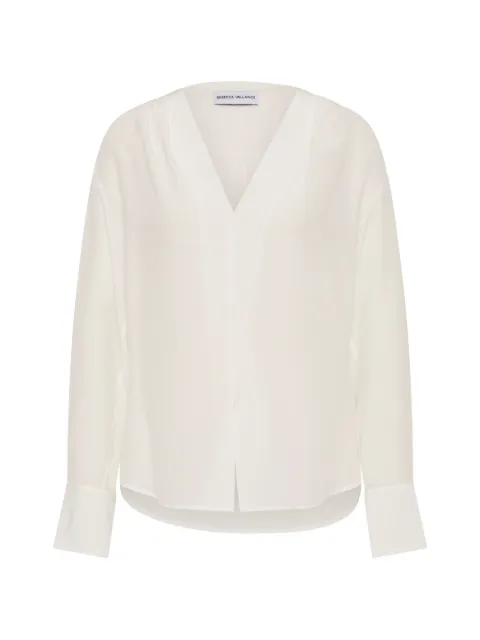 Rebecca Vallance Lavon V-neck blouse Neutrals 26022720