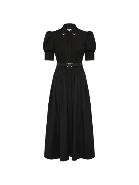 Rebecca Vallance Zendaya belted midi dress Black 26021679