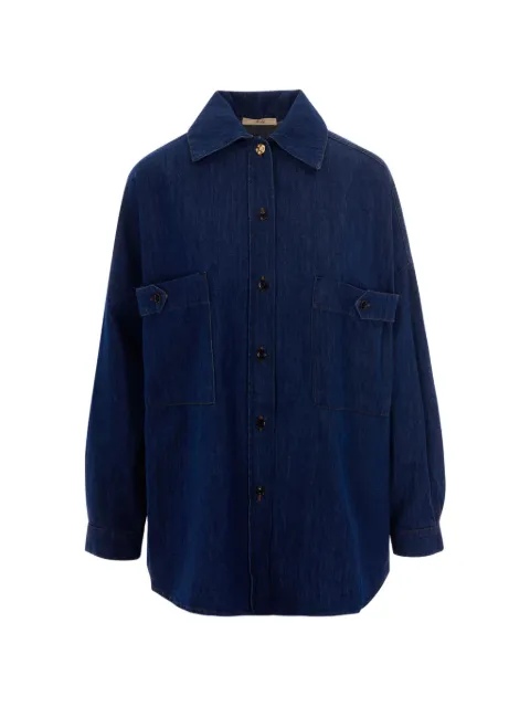 Sessùn patch-pocket denim shirt Blue 2621000702250