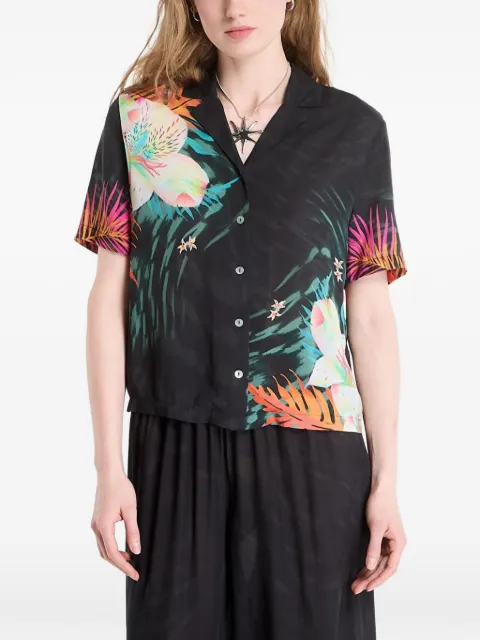 Desigual floral-print short-sleeve shirt Black 26SWCW362000
