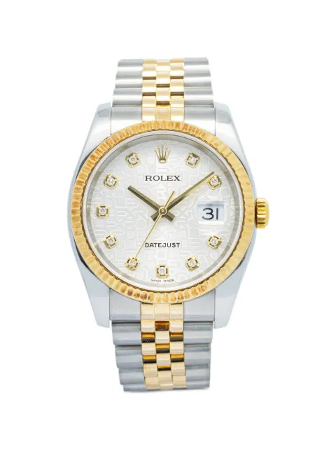 Rolex Datejust 36mm watch White 116233